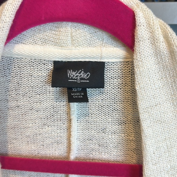 Mossimo Supply Co cream sleeveless open front cardigan size XS - Picture 2 of 3